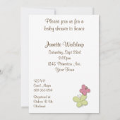 Invitation Modèle d'invitation de baby shower de papillon (Dos)