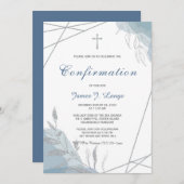 Invitation Modèle d'invitation de confirmation de garçon (Devant / Derrière)