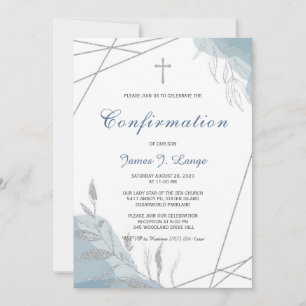 Invitation Modèle d'invitation de confirmation de garçon