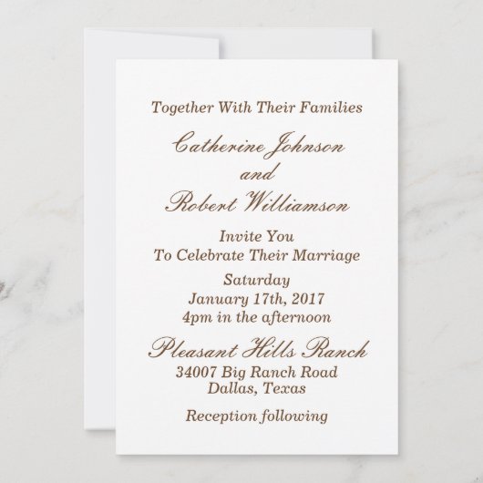 Invitation Modèle d'invitation de Denim et Leather Western Be (Dos)