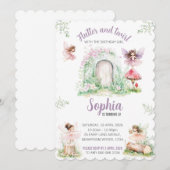 Invitation Modèle d'invitation de fée (Devant / Derrière)