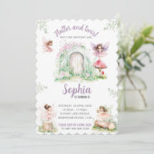 Invitation Modèle d'invitation de fée (Debout devant)