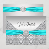 Invitation Modèle d'invitation de fête à toutes occasions ble (Devant / Derrière)