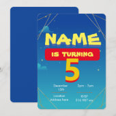 Invitation Modèle d'invitation de jouet personnalisé (Devant / Derrière)