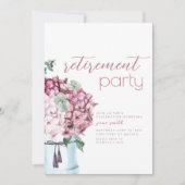 Invitation Modèle d'invitation de la partie de retraite avec  (Devant)