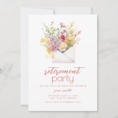 Invitation Modèle d'invitation de la partie de retraite avec (Devant)