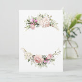 Invitation Modèle d'invitation de mariage à la rose Belle (Debout devant)