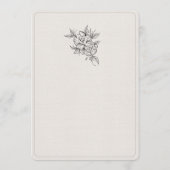 Invitation Modèle d'invitation de mariage Art Déco (Dos)