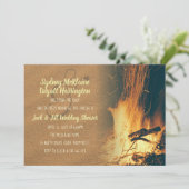 Invitation Modèle d'invitation de mariage avec feu de joie (Debout devant)