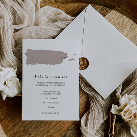 Invitation Modèle d'invitation de mariage BRIGHTEST Porto Ric