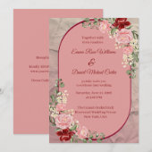 Invitation Modèle d'invitation de mariage élégant (Devant / Derrière)
