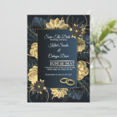 Invitation Modèle d'invitation de mariage élégant (Debout devant)