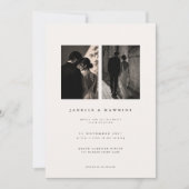 Invitation Modèle d'invitation de mariage élégant à double ph (Devant)