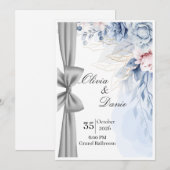 Invitation Modèle d'invitation de mariage élégant | Minimalis (Devant / Derrière)