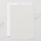 Invitation Modèle d'invitation de mariage floral minimal (Dos)