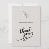 Invitation Modèle d'invitation de mariage minimaliste (Dos)