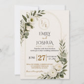 Invitation Modèle d'invitation de mariage personnalisable (Devant)
