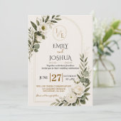 Invitation Modèle d'invitation de mariage personnalisable (Debout devant)