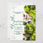 Invitation Modèle d'invitation de mariage Rose Crémeuse | Imp (Devant)