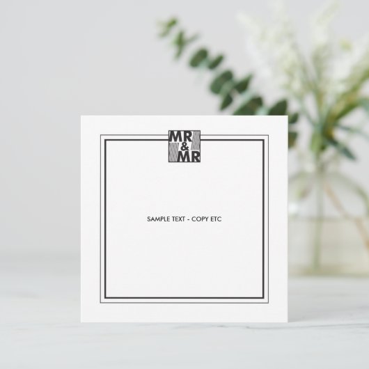 Invitation Modèle d'invitation de Marriott (Debout devant)