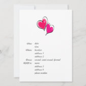 Invitation Modèle d'invitation de partie de fiançailles (Dos)