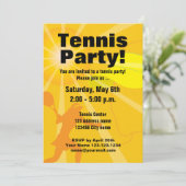 Invitation Modèle d'invitation de partie de tennis (Debout devant)