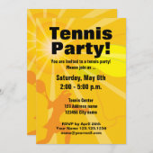 Invitation Modèle d'invitation de partie de tennis (Devant / Derrière)