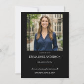 Invitation Modèle d'invitation de remise de diplôme avec phot (Devant)