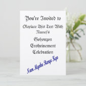 Invitation Modèle d'invitation d'enchâssement de SGI Gohonzon (Debout devant)