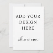 Invitation Modèle d'invitation double face 5 x 7 Portrait (Dos)