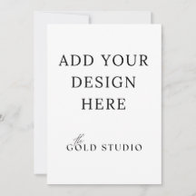 Modèle d'invitation double face 5 x 7 Portrait