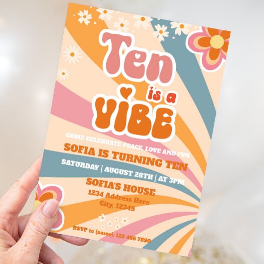 Invitation Modèle d'invitation du 10e anniversaire