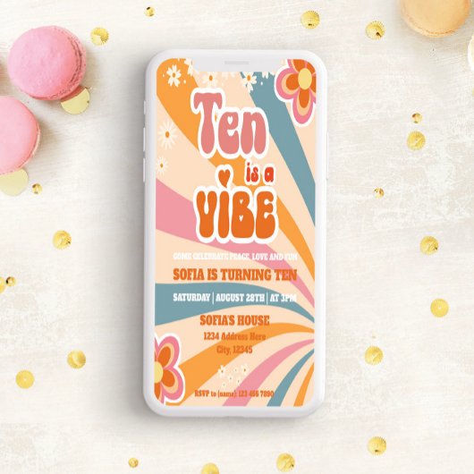 Invitation Modèle d'invitation du 10e anniversaire