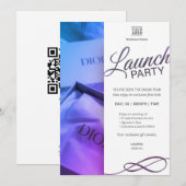 Invitation Modèle d'invitation élégant pour une soirée de lan (Devant / Derrière)