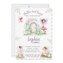 Modèle d'invitation fée