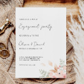 Invitation Modèle d'invitation Fiançailles fleur sauvage