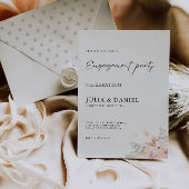 Invitation Modèle d'invitation Fiançailles fleur sauvage