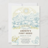 Invitation Modèle d'invitation First Rodeo Vintage (Devant)