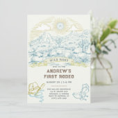 Invitation Modèle d'invitation First Rodeo Vintage (Debout devant)