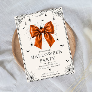 Invitation Modèle d'invitation Halloween ruban orange