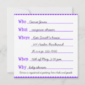 Invitation Modèle d'invitation Hightailin' It Version Deux (Dos)