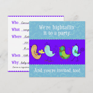 Invitation Modèle d'invitation Hightailin' It Version Deux