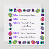 Invitation Modèle d'invitation Hightailin' Version Une (Dos)