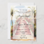 Invitation Modèle d'invitation Indian Beach Save the Date (Dos)
