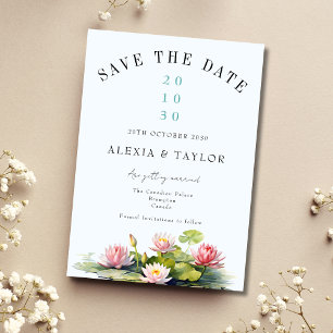 Invitation Modèle d'invitation Lotus Save the Date