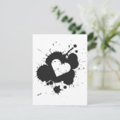 Invitation Modèle d'invitation (mariage) Splatter Heart 1 (Debout devant)