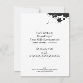 Invitation Modèle d'invitation (mariage) Splatter Heart 1 (Dos)