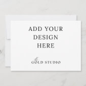 Invitation Modèle d'invitation paysage 5 x 7 vierge (Dos)