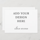 Invitation Modèle d'invitation paysage 5 x 7 vierge (Devant / Derrière)