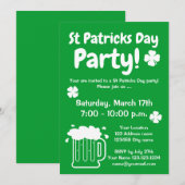 Invitation Modèle d'invitation personnalisé pour une fête de  (Devant / Derrière)